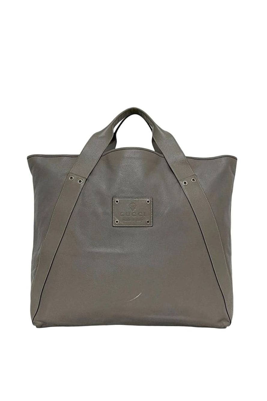 Gucci Tote Bag Gray Hysteria Leather